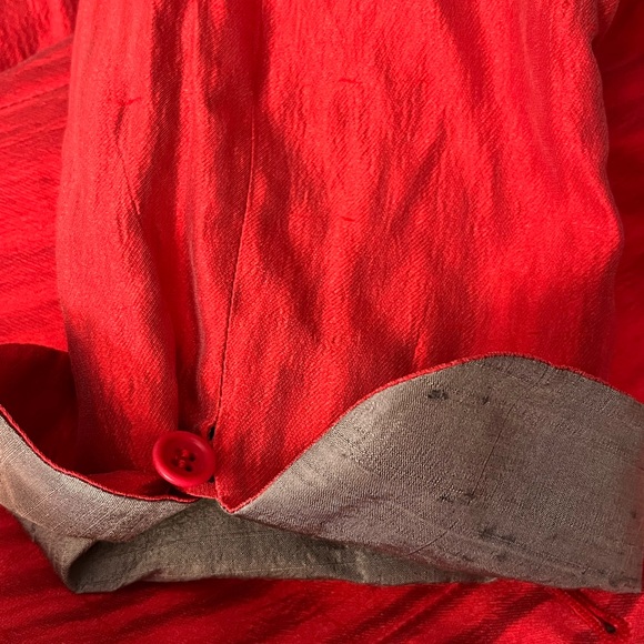 Vintage Armani Collezioni Blazer Jacket 100% Silk Size 8 - Picture 7 of 14